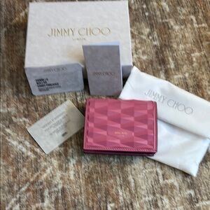 Jimmy Choo candy pink Geometric Wallet